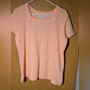 Kim Roger Coral Textured Women's Blouse